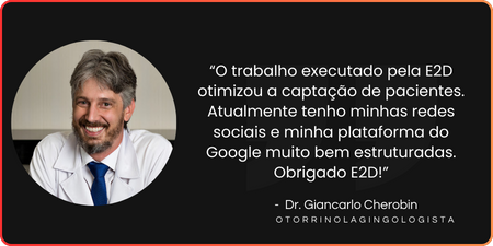 foto de perfil da Dr. Giancarlo Cherobin, otorrinolaringologista em Belo Horizonte, Minas Gerais